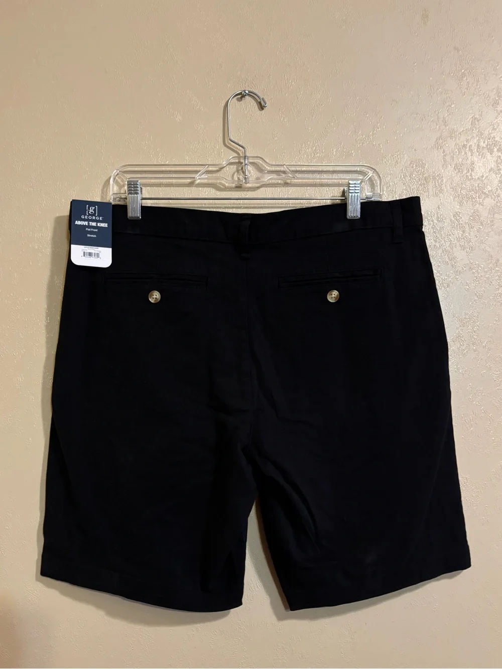 NWT *Bundle of 2 pairs* George men’s Flat Front Shorts 9” inseam sz 34